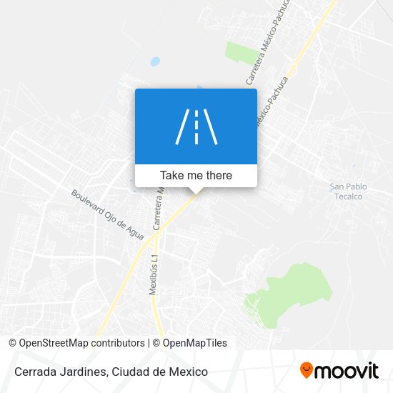 Cerrada Jardines map