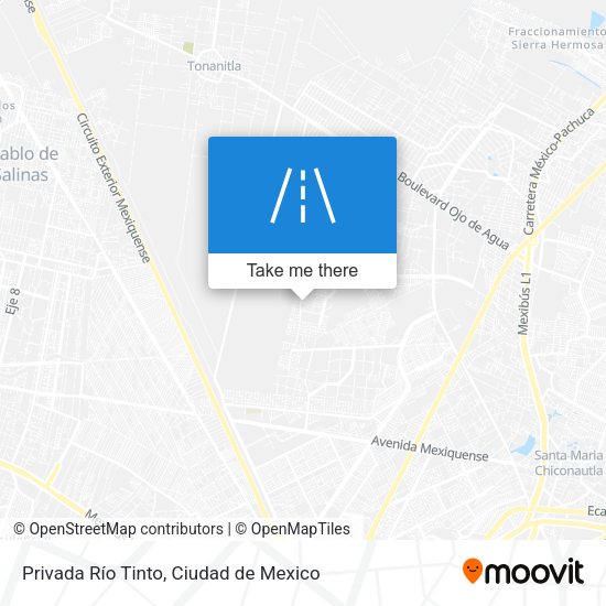 Privada Río Tinto map