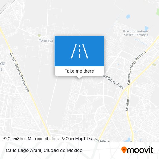 Calle Lago Arani map