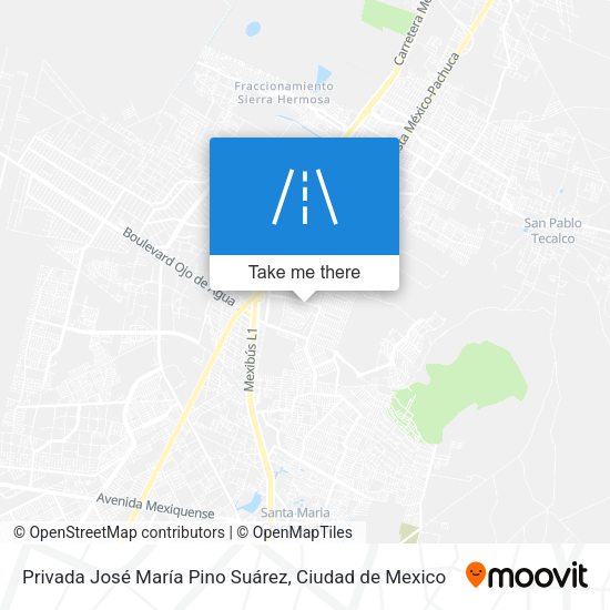 Privada José María Pino Suárez map