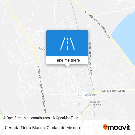 Mapa de Cerrada Tierra Blanca