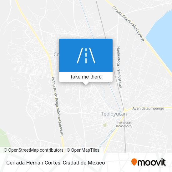 Cerrada Hernán Cortés map