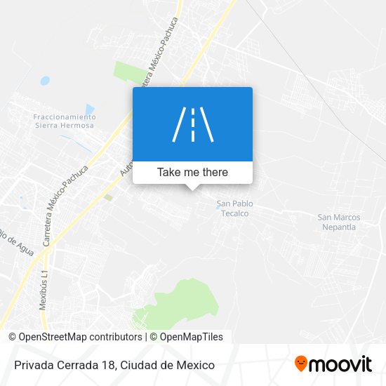 Mapa de Privada Cerrada 18