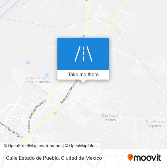 Mapa de Calle Estado de Puebla