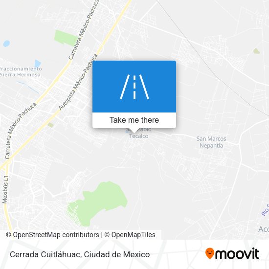 Cerrada Cuitláhuac map