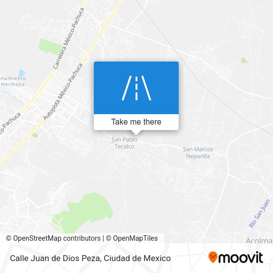 Calle Juan de Dios Peza map