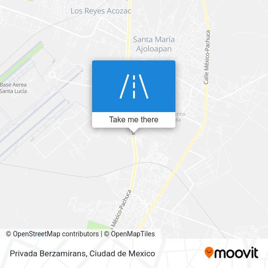 Privada Berzamirans map
