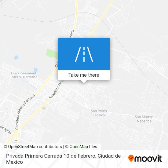 Privada Primera Cerrada 10 de Febrero map