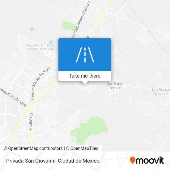 Privada San Giovanni map