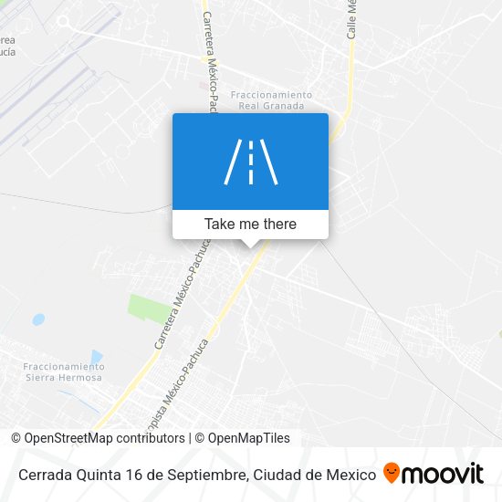 Mapa de Cerrada Quinta 16 de Septiembre