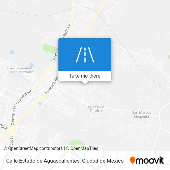 Calle Estado de Aguascalientes map