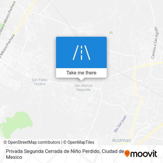 Privada Segunda Cerrada de Niño Perdido map