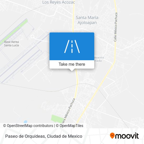 Paseo de Orquídeas map