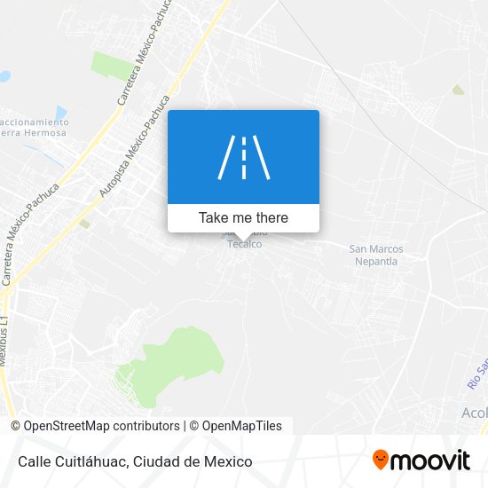 Calle Cuitláhuac map
