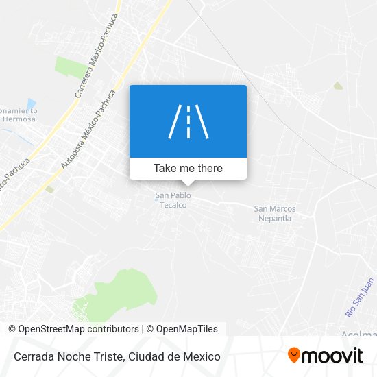 Mapa de Cerrada Noche Triste