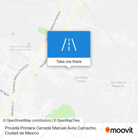 Privada Primera Cerrada Manuel Ávila Camacho map