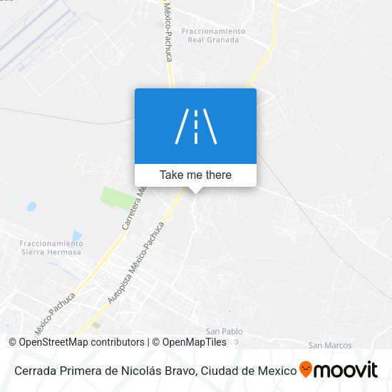 Cerrada Primera de Nicolás Bravo map