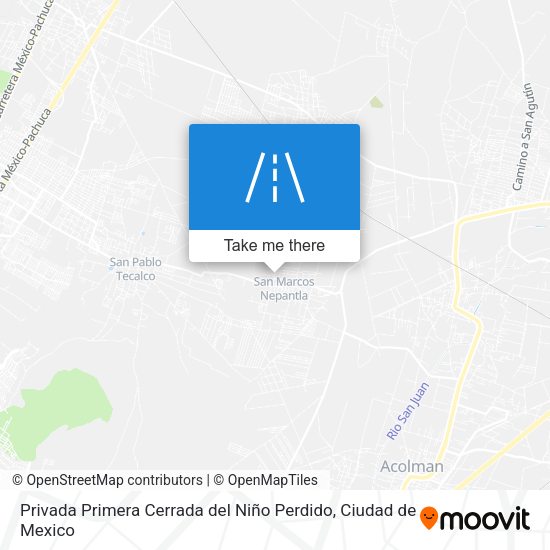 Privada Primera Cerrada del Niño Perdido map