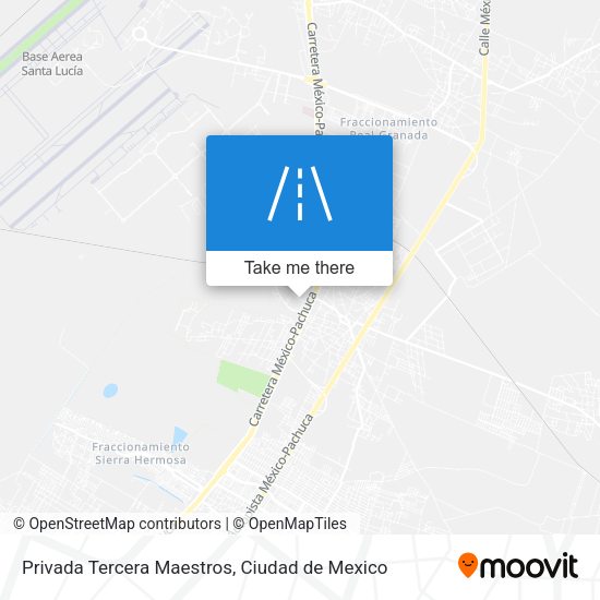 Mapa de Privada Tercera Maestros