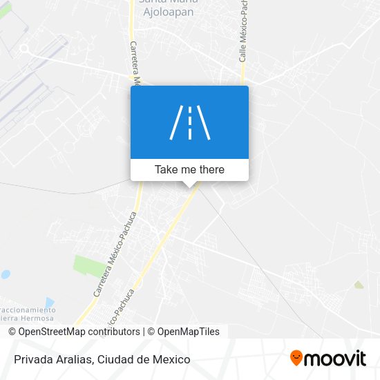 Privada Aralias map
