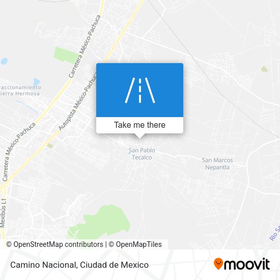 Camino Nacional map