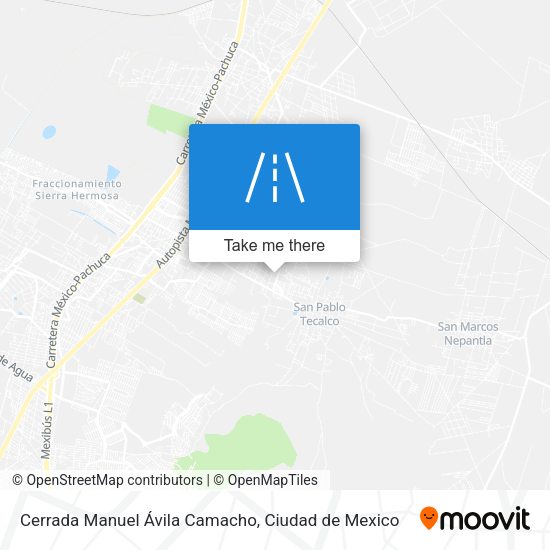 Mapa de Cerrada Manuel Ávila Camacho