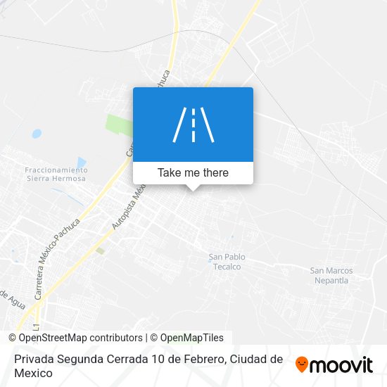 Mapa de Privada Segunda Cerrada 10 de Febrero