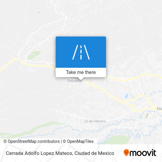 Cerrada Adolfo Lopez Mateos map