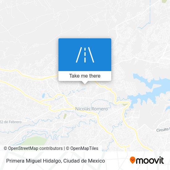 Primera Miguel Hidalgo map