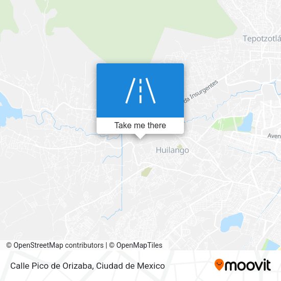 Mapa de Calle Pico de Orizaba