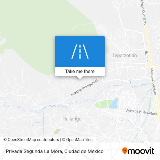 Mapa de Privada Segunda La Mora