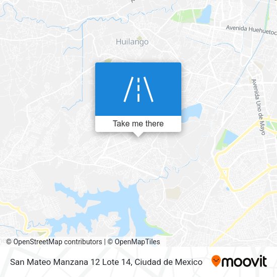 San Mateo Manzana 12 Lote 14 map