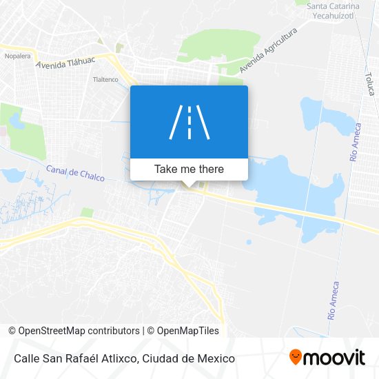 Calle San Rafaél Atlixco map