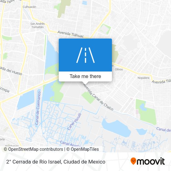 2° Cerrada de Río Israel map