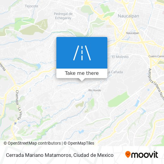 Mapa de Cerrada Mariano Matamoros