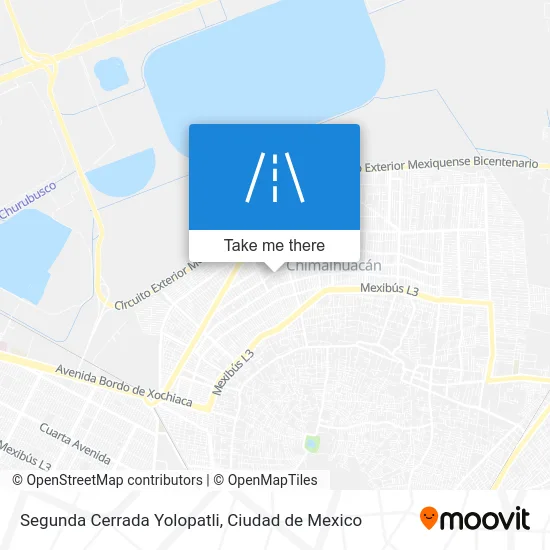 Segunda Cerrada Yolopatli map