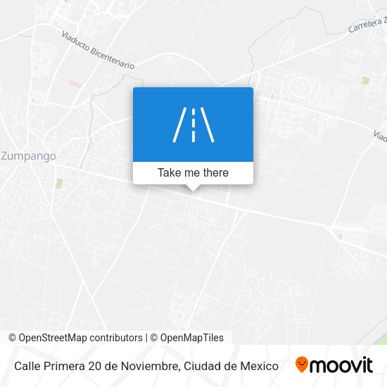 Mapa de Calle Primera 20 de Noviembre