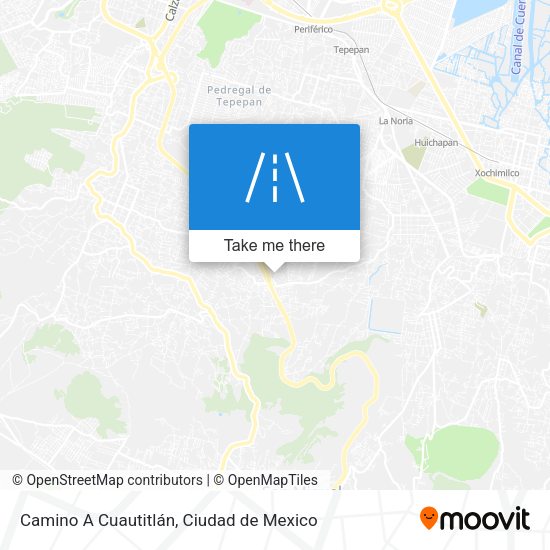 Camino A Cuautitlán map