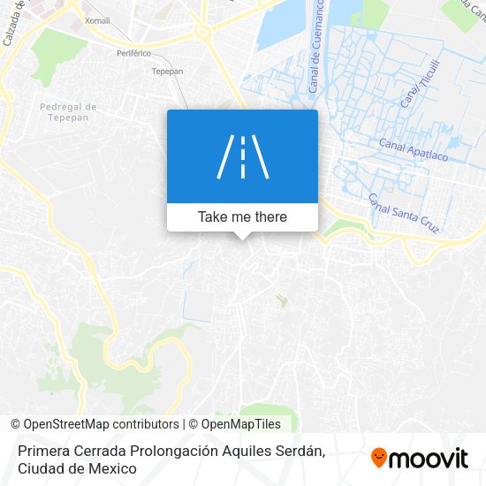 Primera Cerrada Prolongación Aquiles Serdán map