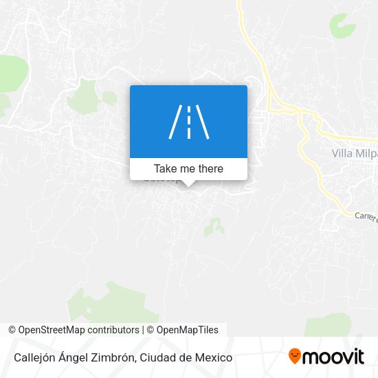 Callejón Ángel Zimbrón map