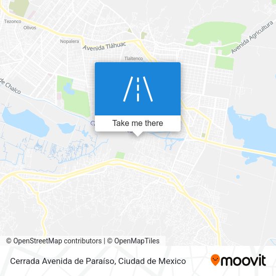 Mapa de Cerrada Avenida de Paraíso