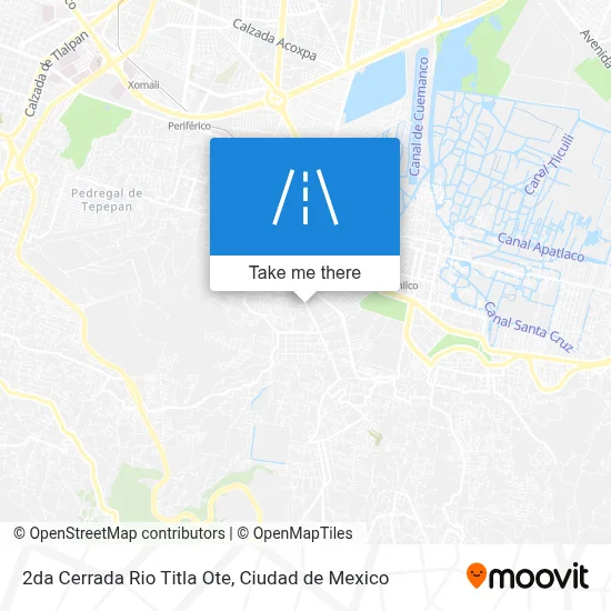 2da Cerrada Rio Titla Ote map