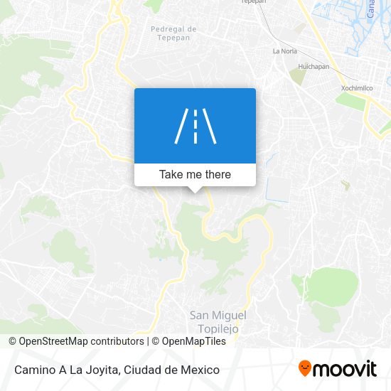 Camino A La Joyita map