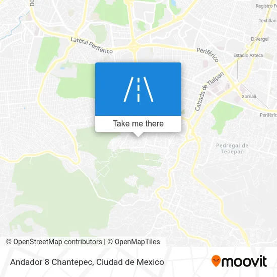 Andador 8 Chantepec map