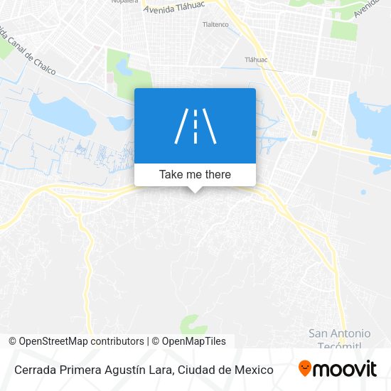 Cerrada Primera Agustín Lara map