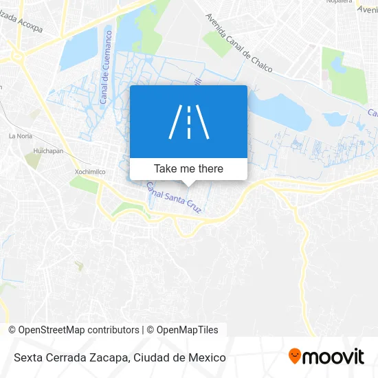 Sexta Cerrada Zacapa map