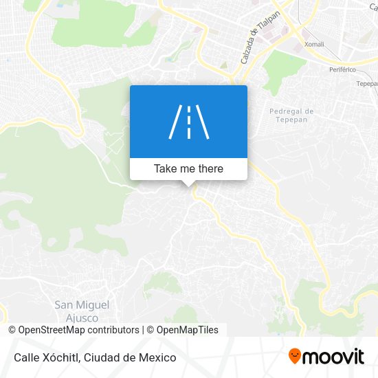 Calle Xóchitl map