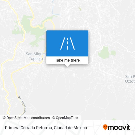 Mapa de Primera Cerrada Reforma