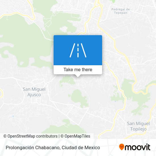 Mapa de Prolongación Chabacano