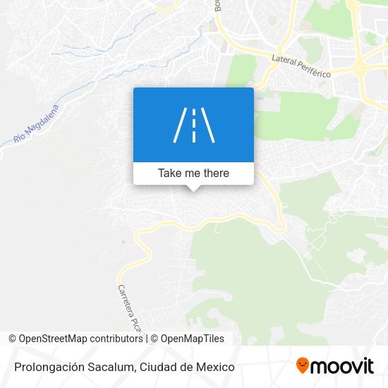 Prolongación Sacalum map